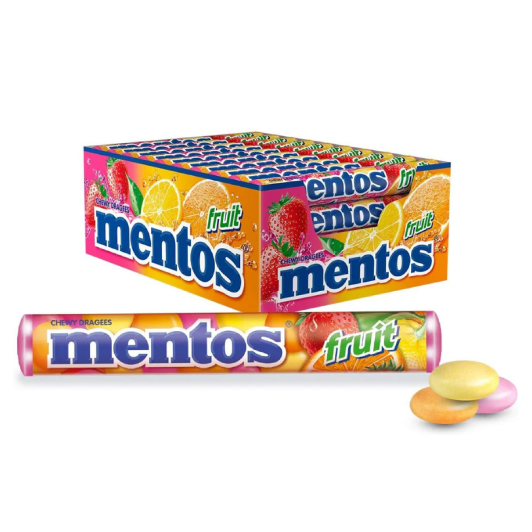 MENTOS FRUIT ROLLS 37.5G